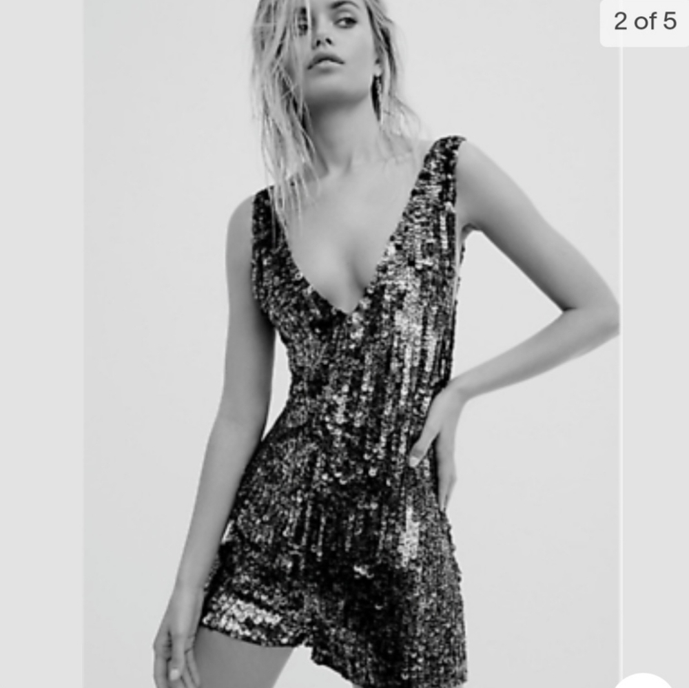 Free People Sequin Romper